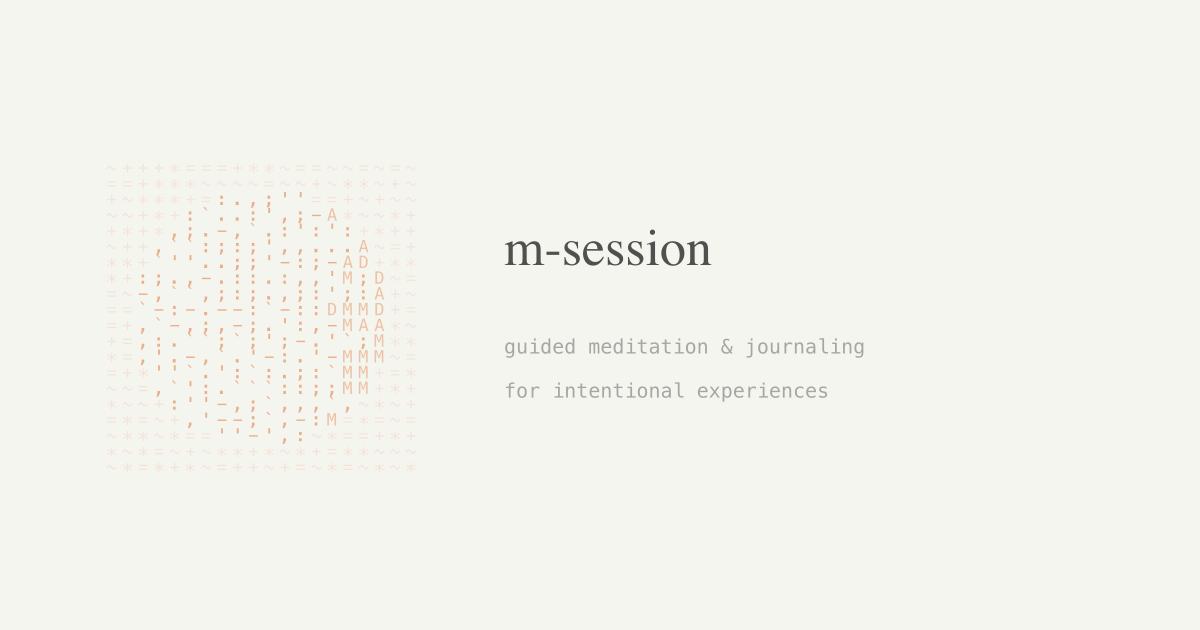 Show HN: M-session——开源引导式MDMA体验应用